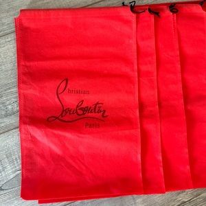 Christian Louboutin shoes bags. 6 total as a set